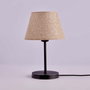 Opviq AYD-3409 Lámpara de Mesa Negro y Beige